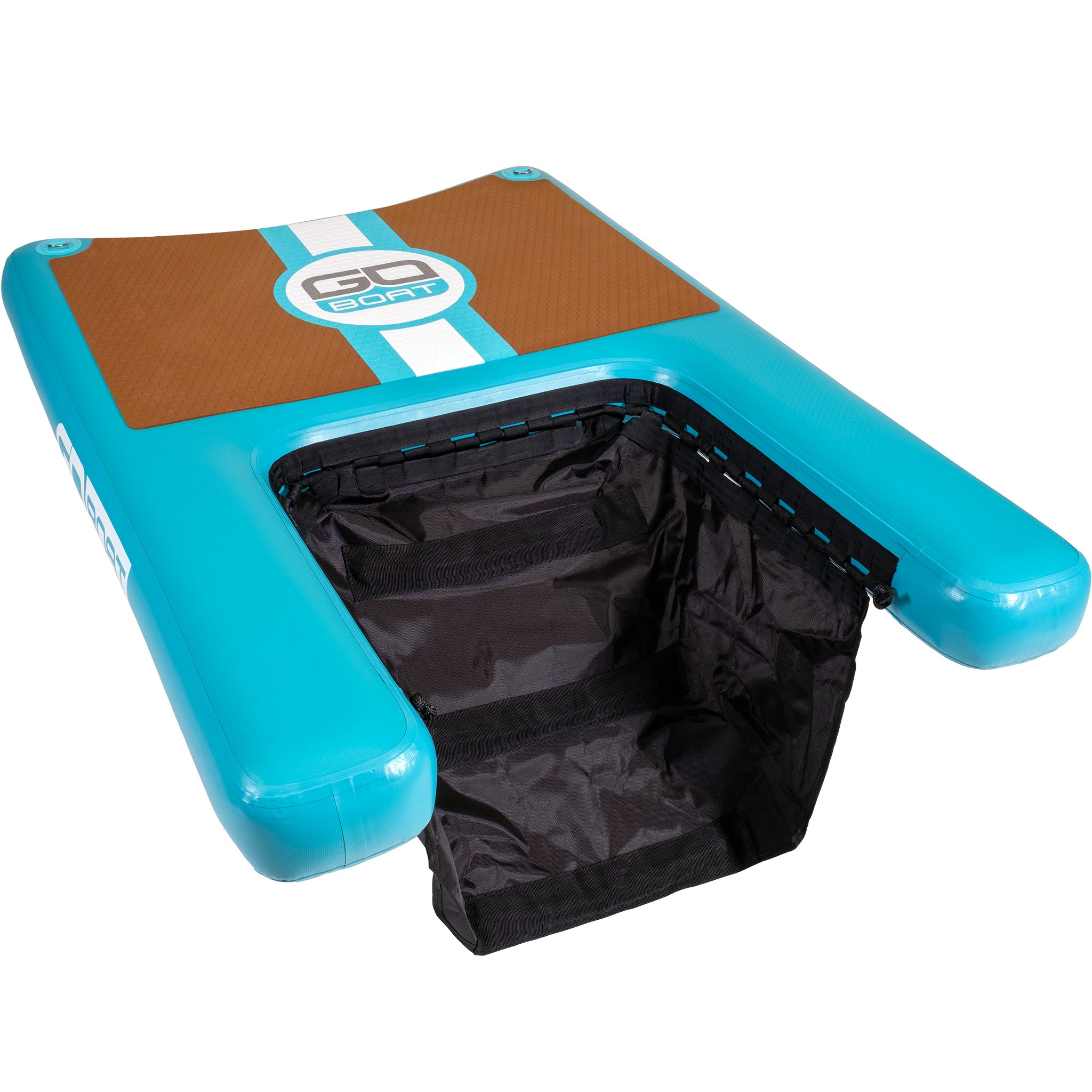 GoBoat Dog Dock - floating platform with mesh ramp for dogs