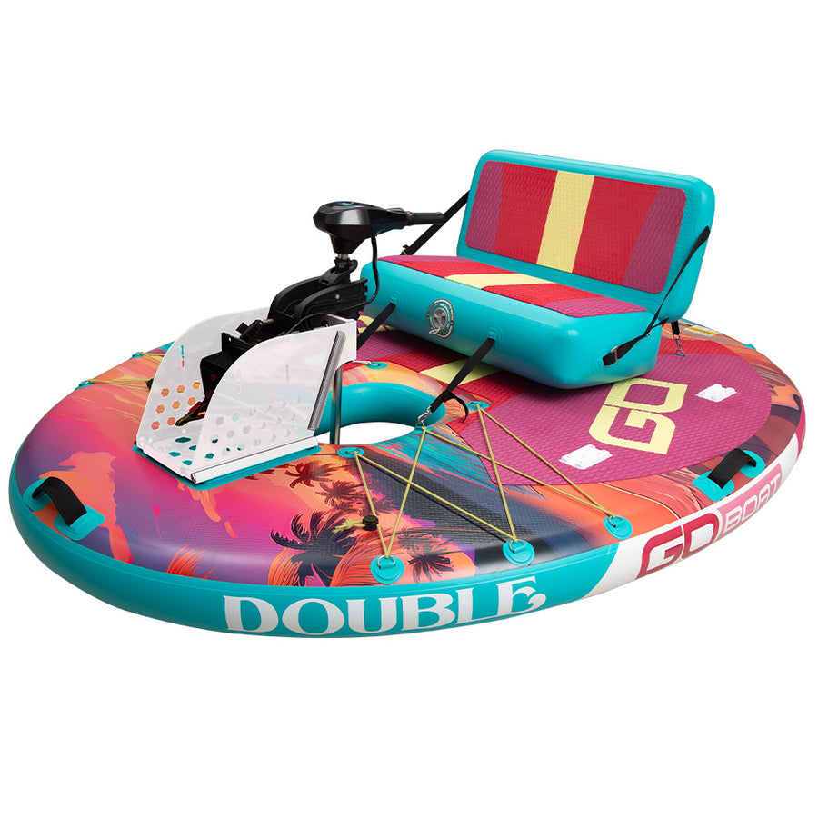 GoBoat Double Sunset - two person electric boat in sunset colors